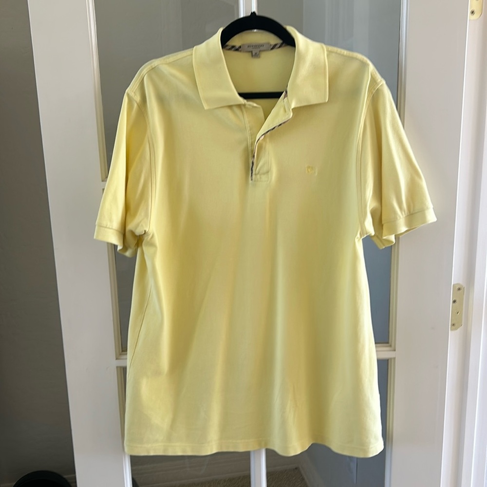 BURBERRY Men’s 2000s Polo shirt in Yellow